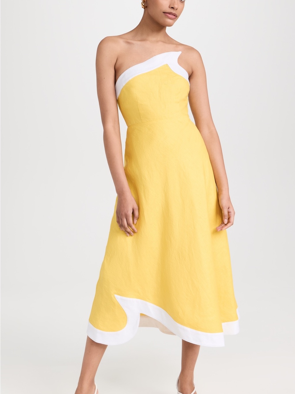 Staud strapless dress